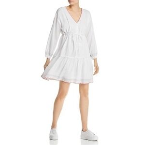 Anthropologie Sundry Women’s Tiered Poplin Embroidered Dress